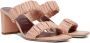 Staud Pink Ruched Frankie Sandals - Thumbnail 8