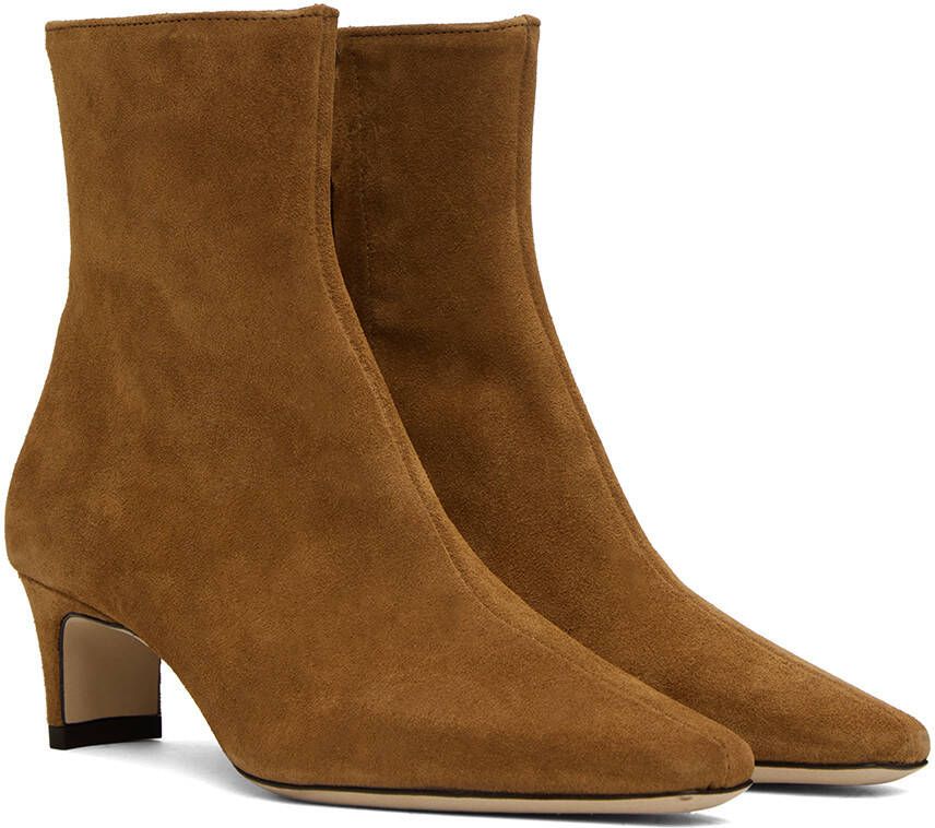 Staud Tan Wally Ankle Boots