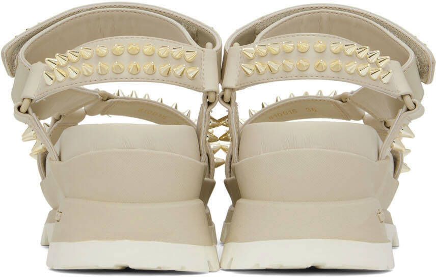 Stella McCartney Beige Studded Trace Sandals