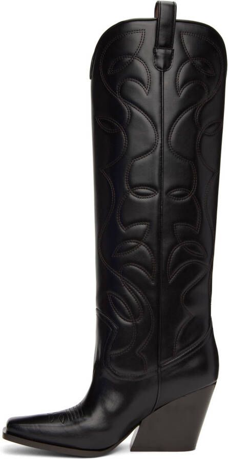 Stella McCartney Black Cowboy Tall Boots