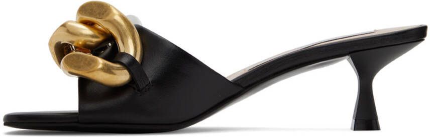 Stella McCartney Black Falabella Heeled Sandals