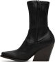 Stella McCartney Black Faux-Leather Cowboy Boots - Thumbnail 3
