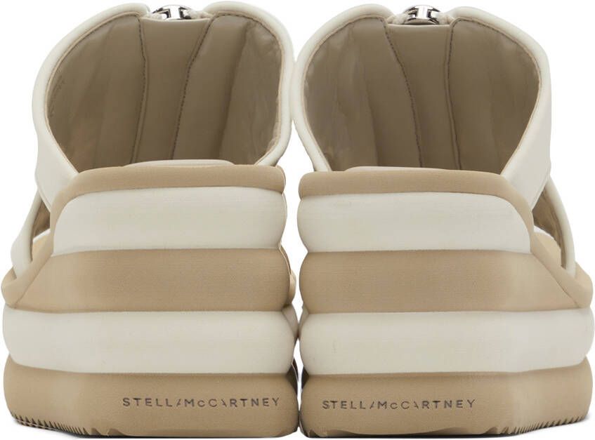 Stella McCartney Off-White Scuba Slide Sandals