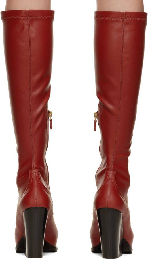 Stella McCartney Red Cowboy Knee-High Boots