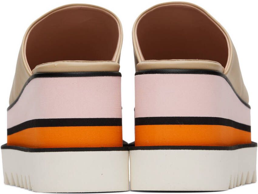 Stella McCartney Tan Sneak-Elyse Platform Loafers