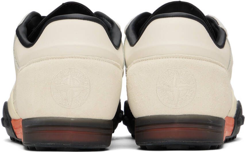 Stone Island Off-White Paneled Sneakers