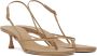 Studio Amelia Beige Wishbone 50 Heeled Sandals - Thumbnail 4