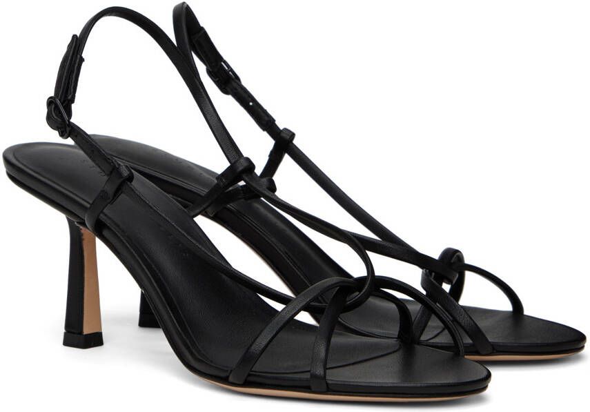 Studio Amelia Black Entwined 70 Heeled Sandals