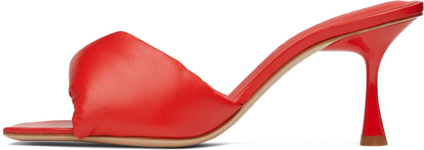 Studio Amelia Red Twisted Front 70 Heeled Sandals