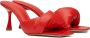 Studio Amelia Red Twisted Front 70 Heeled Sandals - Thumbnail 4