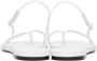 Studio Amelia White Wishbone Flat Sandals - Thumbnail 2