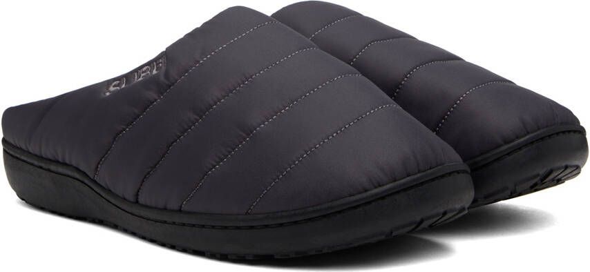 SUBU Gray Quilted Slippers