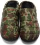 SUBU Khaki Quilted Slippers - Thumbnail 5