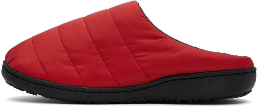 SUBU Red Quilted Slippers
