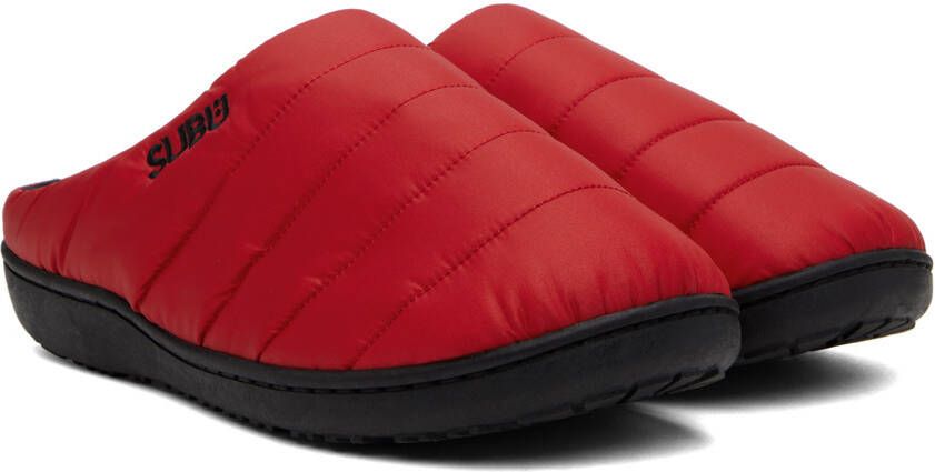 SUBU Red Quilted Slippers