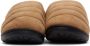 SUBU SSENSE Exclusive Tan Quilted Slippers - Thumbnail 2