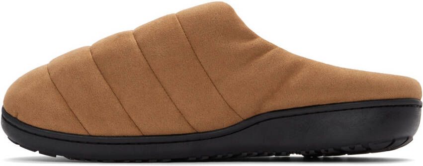 SUBU SSENSE Exclusive Tan Quilted Slippers