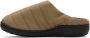 SUBU Taupe Quilted Nannen Slippers - Thumbnail 3