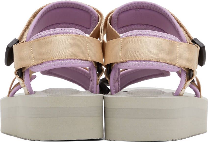 Suicoke Beige & Purple DEPA-V2PO Sandals