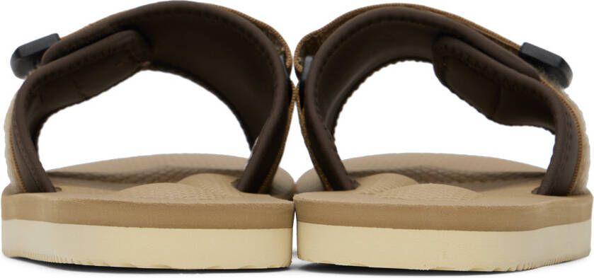 Suicoke Beige & Tan PADRI Sandals
