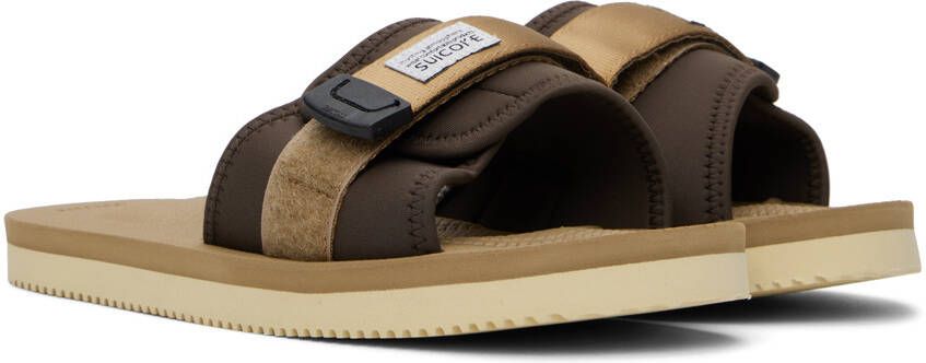 Suicoke Beige & Tan PADRI Sandals