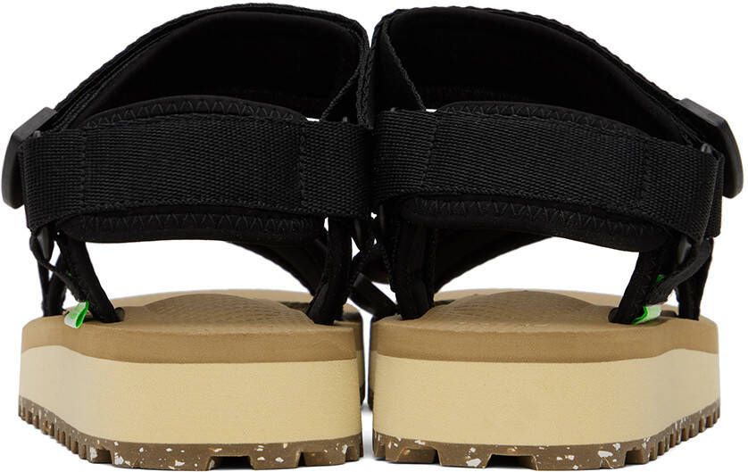Suicoke Black & Beige DEPA-2Cab-ECO Sandals