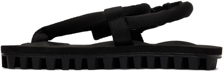 Suicoke Black GUT Sandals