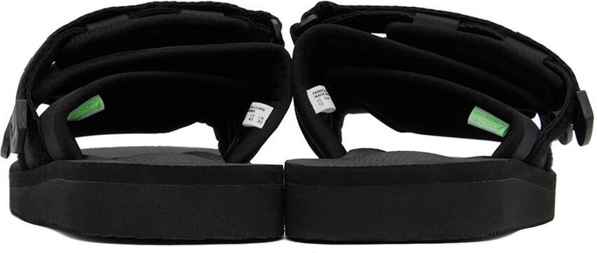 Suicoke Black Moto-Cab Sandals
