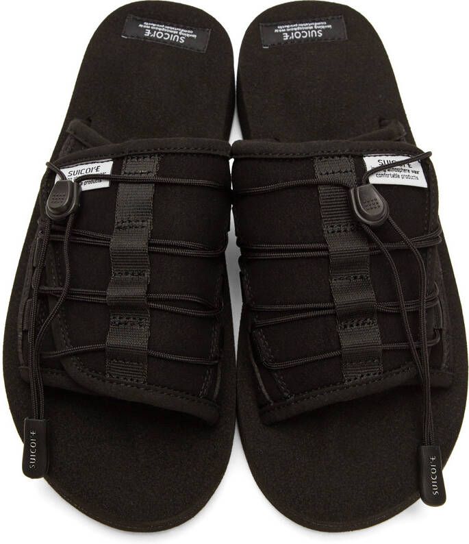 Suicoke Black OLAS-ECS Sandals