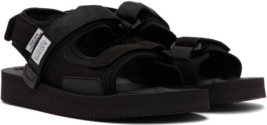 Suicoke Black WAS-V Sandals