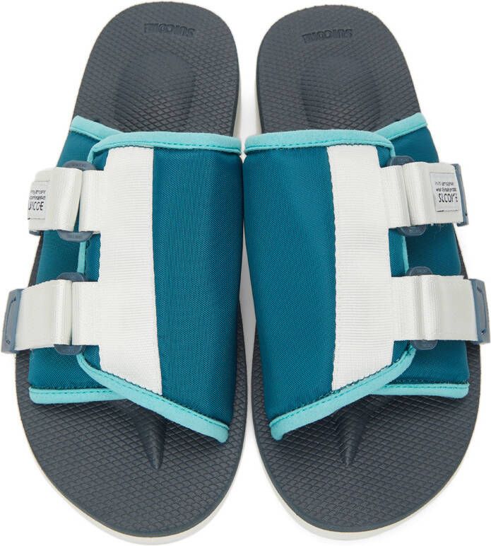Suicoke Blue & Navy KAW-CAB Sandals