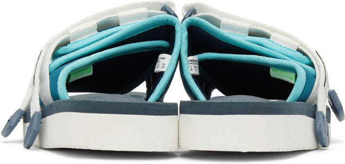 Suicoke Blue & White MOTO-CAB Sandals