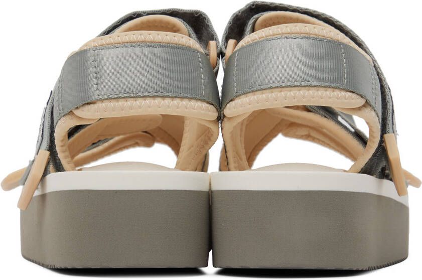 Suicoke Gray & Beige KISEE-PO Sandals