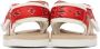 Suicoke Kids Beige & Red Moto Sandals - Thumbnail 2
