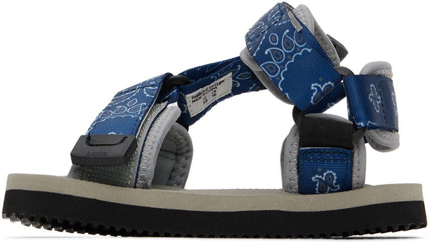 Suicoke Kids Gray & Navy DEPA-2 Sandals