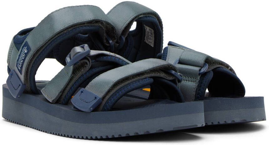 Suicoke Navy & Gray KISEE-V Sandals