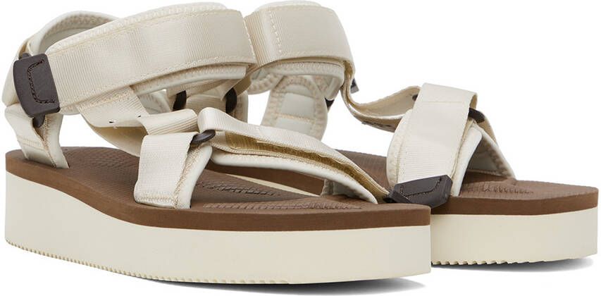 Suicoke Off-White & Brown DEPA-2PO Sandals