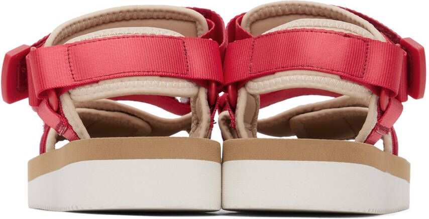 Suicoke Red & Off-White CEL-V Sandals