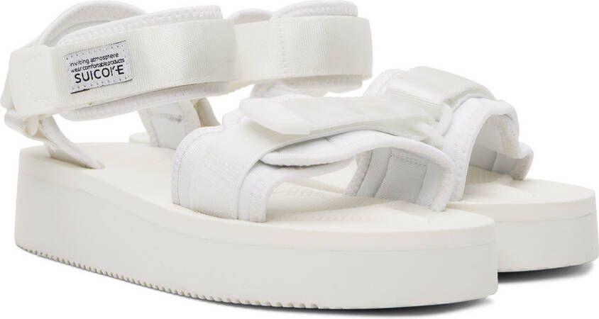 Suicoke White CEL-PO Sandals