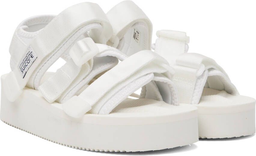 Suicoke White KISEE-PO Sandals