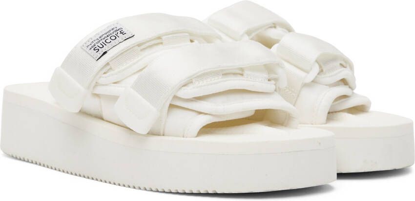 Suicoke White MOTO-PO Sandals