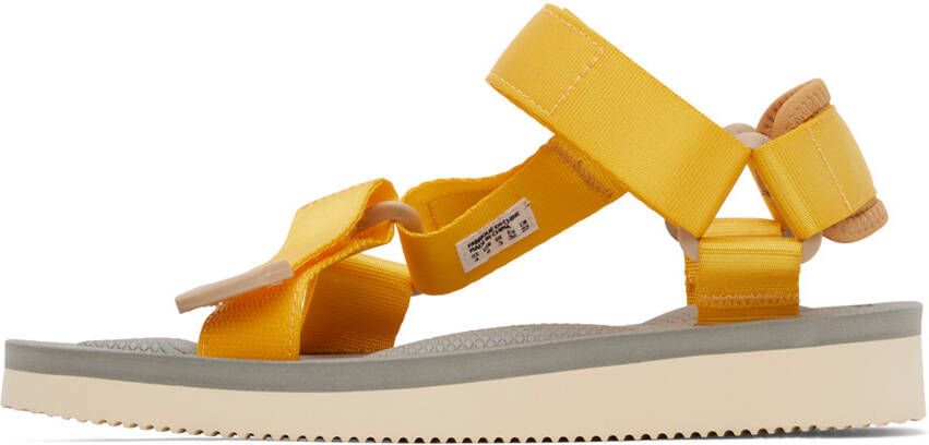 Suicoke Yellow & Beige DEPA-Cab Sandals
