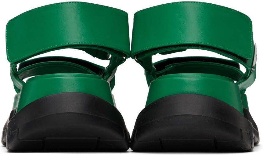 SUNNEI SSENSE Exclusive Green Platform Sandals