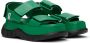 SUNNEI SSENSE Exclusive Green Platform Sandals - Thumbnail 4