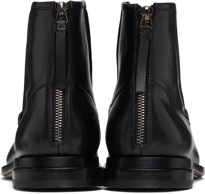 TAAKK SSENSE Exclusive Black Carnaby Morgan Zip-Up Boots