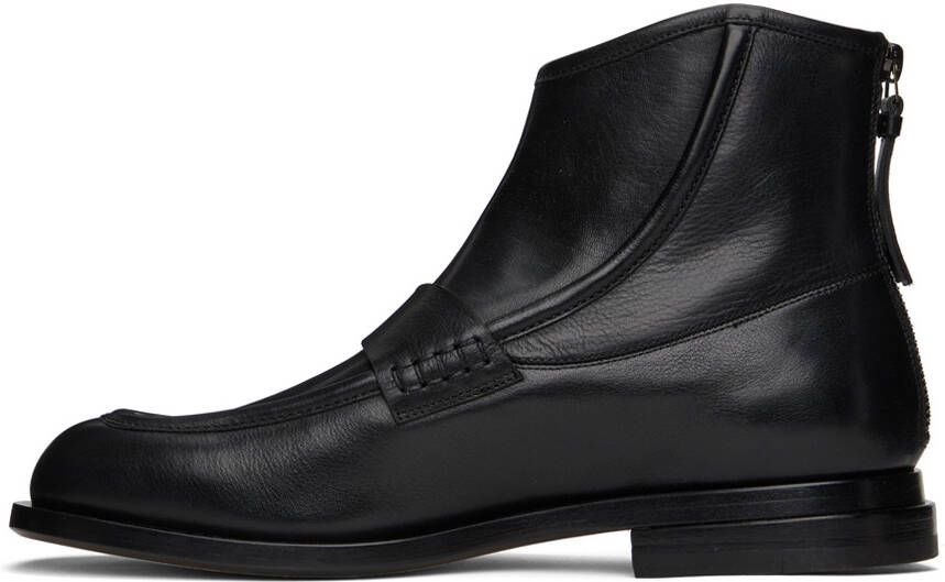 TAAKK SSENSE Exclusive Black Carnaby Morgan Zip-Up Boots