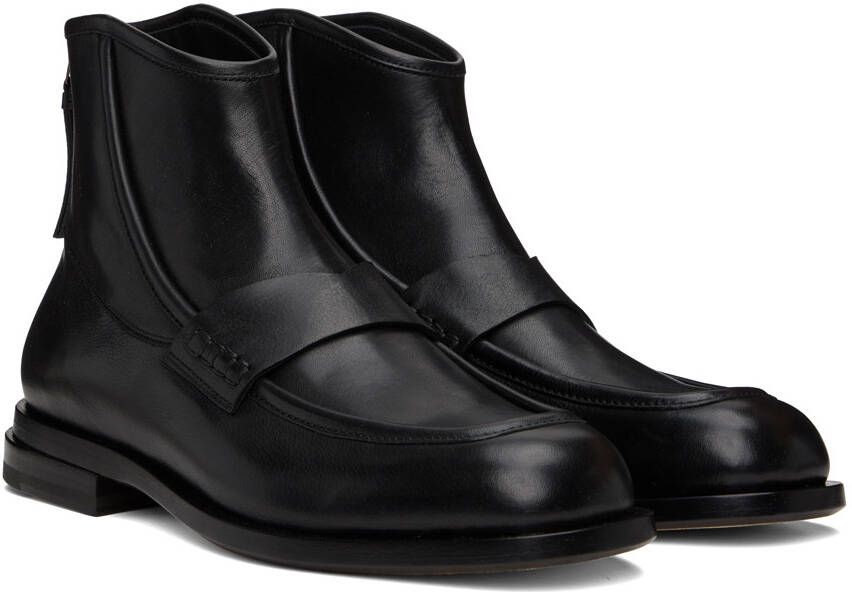 TAAKK SSENSE Exclusive Black Carnaby Morgan Zip-Up Boots
