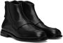 TAAKK SSENSE Exclusive Black Carnaby Morgan Zip-Up Boots - Thumbnail 4