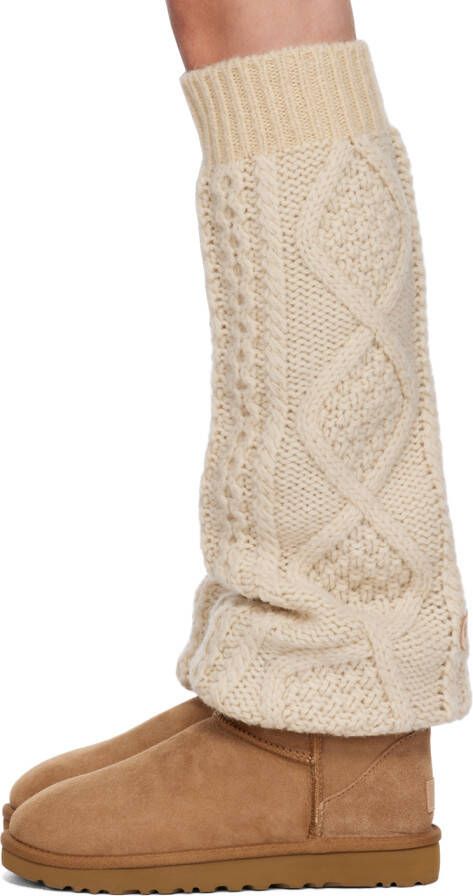tao Brown & Beige Ugg Edition Cable Knit Boots