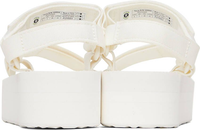 Teva White Flatform Universal Sandals